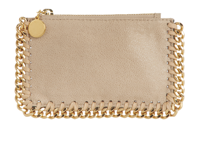 Stella McCartney Falabella Card Case, &pound;80, Accessories, Beige, Faux Suede, Front view